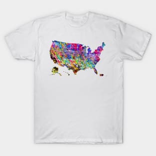 Map of USA T-Shirt